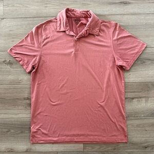 Izod Salmon Polo Shirt Casual Comfort